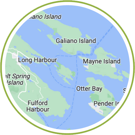 Map of the Gulf Islands